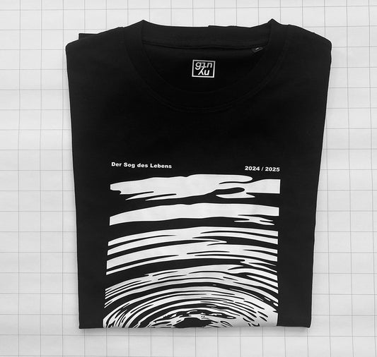 GINNY - Unikat T-Shirt Herren „Der Sog des Lebens“ (M)