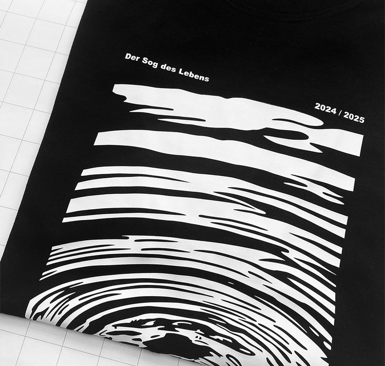 GINNY - Maglietta da uomo unica "The Pull of Life" (M)