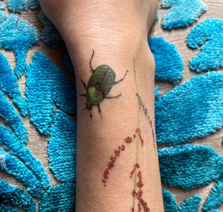 Valerie Lipscher - Serie di tatuaggi temporanei Swiss Garden "Nucleo Vairano"