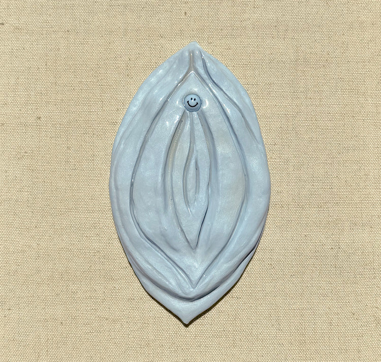 Becky M - Wandobjekt "Vulva" (blau)