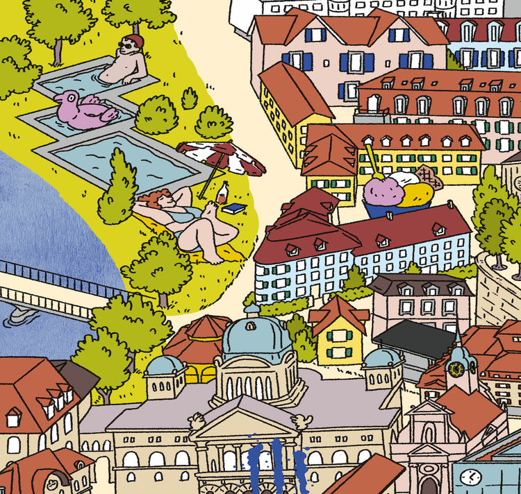 Leonie Rösler - Plakat "Wimmelbild Bern"