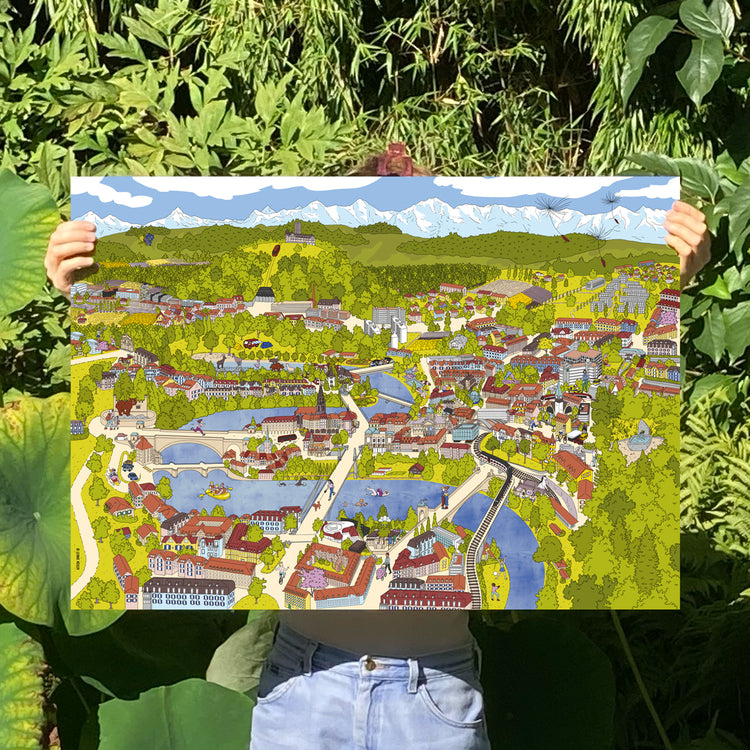 Leonie Rösler - Plakat "Wimmelbild Bern"