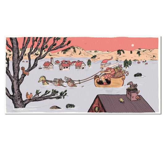 Hyperraumverlag - Biglietto di auguri natalizio "Cambiamenti climatici"