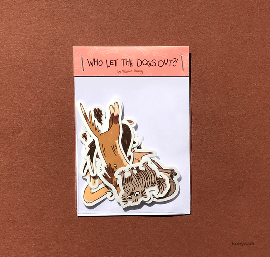 Yasmin König - Vinyl Sticker Set
"Who let the Dogs Out"