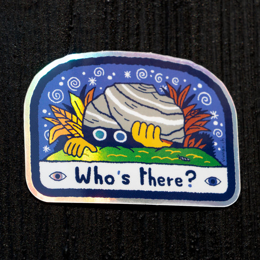 Vivvian - Holographic Sticker "Who's there?"