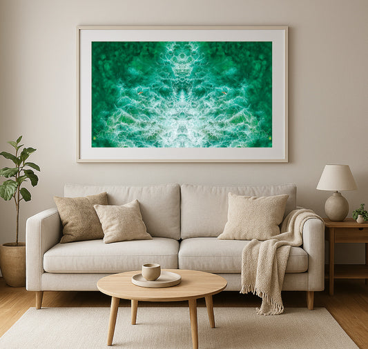 worldofdave x Hotel Goldener Stern – Plakat "Mirror In The Sea"