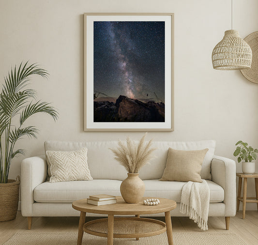worldofdave x Hotel Goldener Stern – Plakat "Nightsky Over Titlis"
