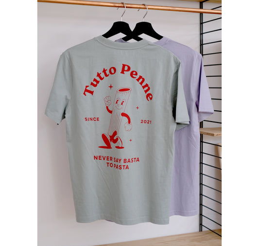 YOMA design factory - T-Shirt "Tutto Penne" (dusty mint)