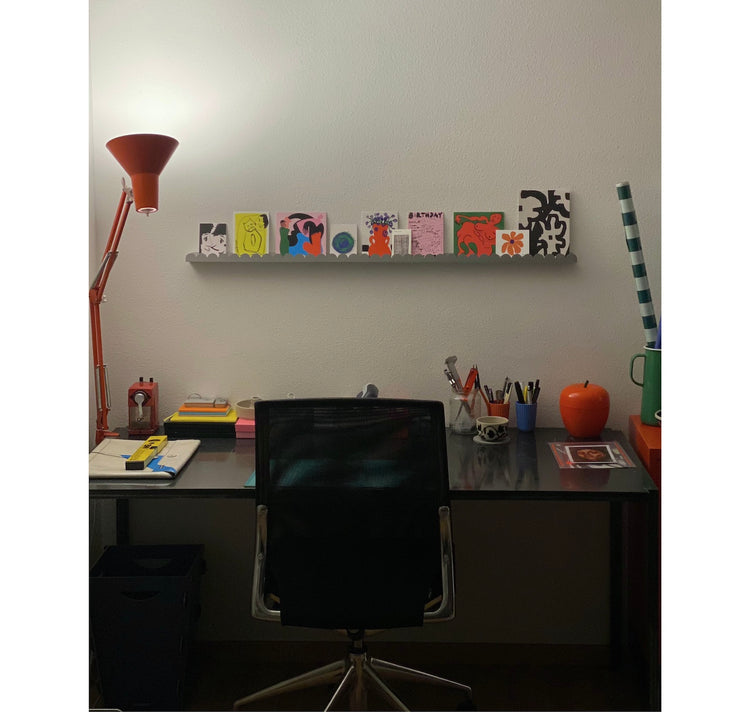 äm | äs | ka Design Studio - Wandleiste "Vinyl and art wall bar" (metallic)