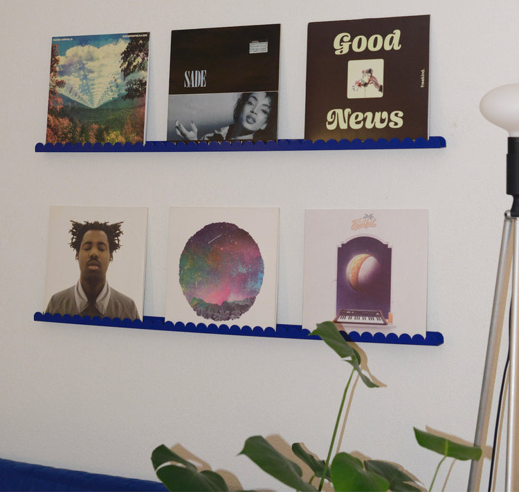 äm | äs | ka Design Studio - Moulure murale « Barre murale en vinyle et art » (ultramarinblue)