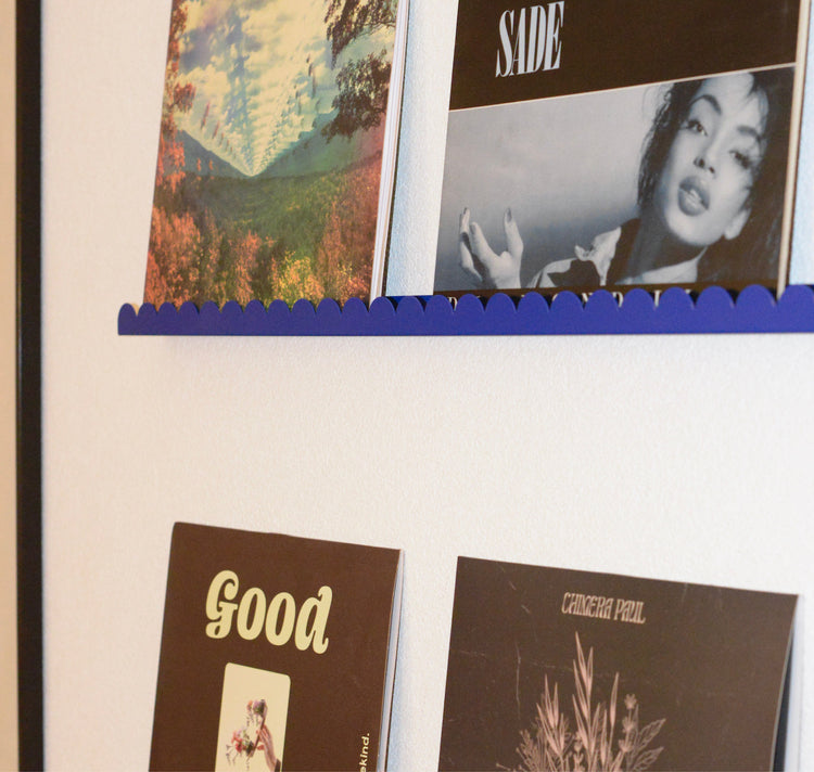 äm | äs | ka Design Studio - Moulure murale « Barre murale en vinyle et art » (ultramarinblue)