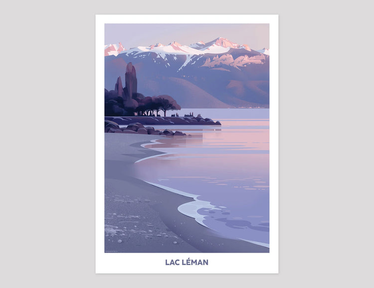 Pierre-Abraham Rochat - Plakat "Lac Léman – Lavaux"