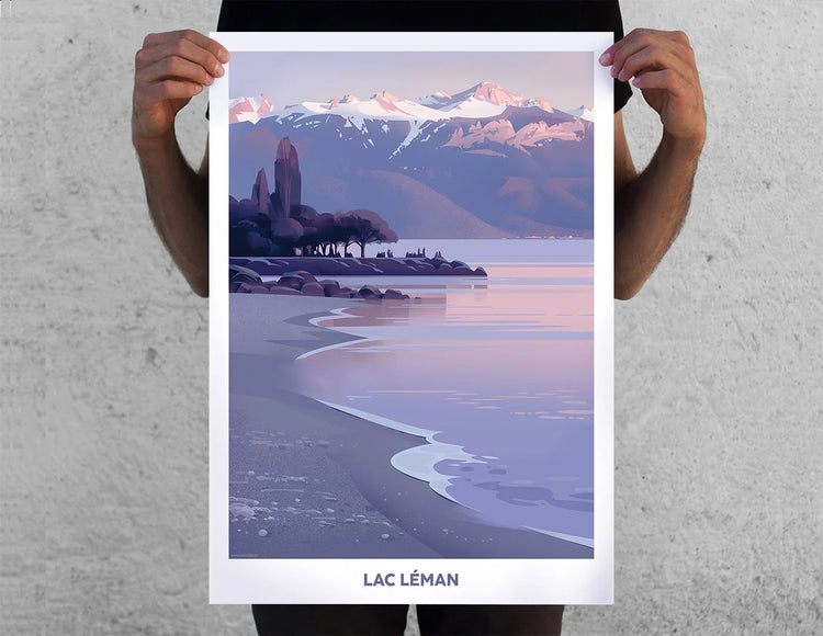 Pierre-Abraham Rochat - Plakat "Lac Léman – Lavaux"