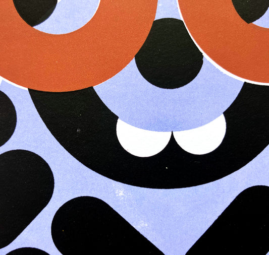 aleli - Karte "Brille" (braun)