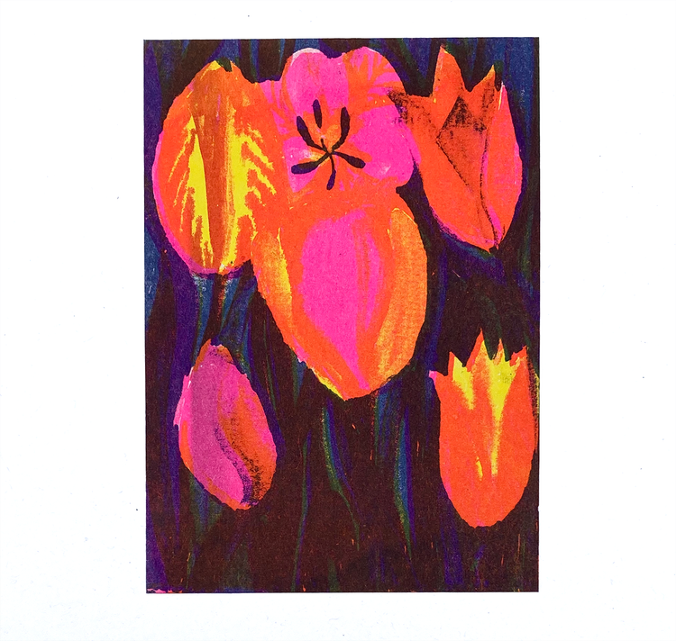 Anna Weber - Postkarte "Tulpe"