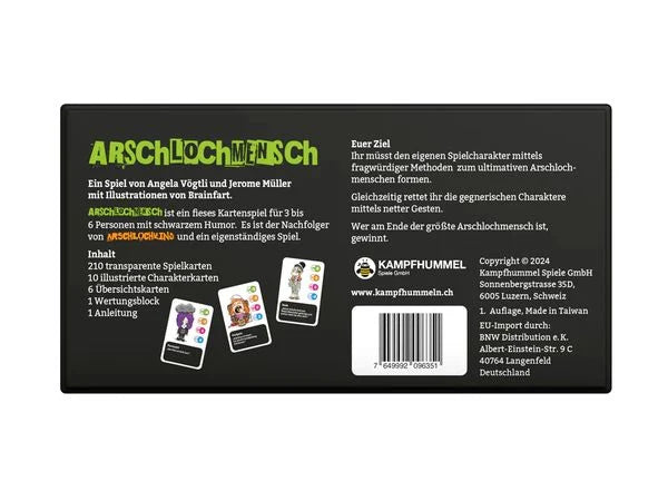 BRAINFART - Gioco di carte "Asshole Man"