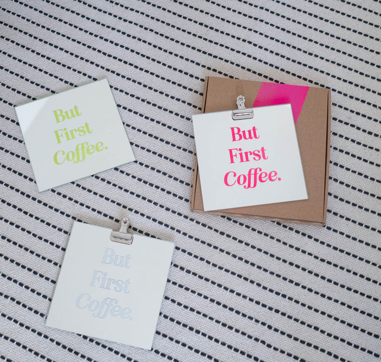 atelier 8048 - Spiegel "But first coffee"