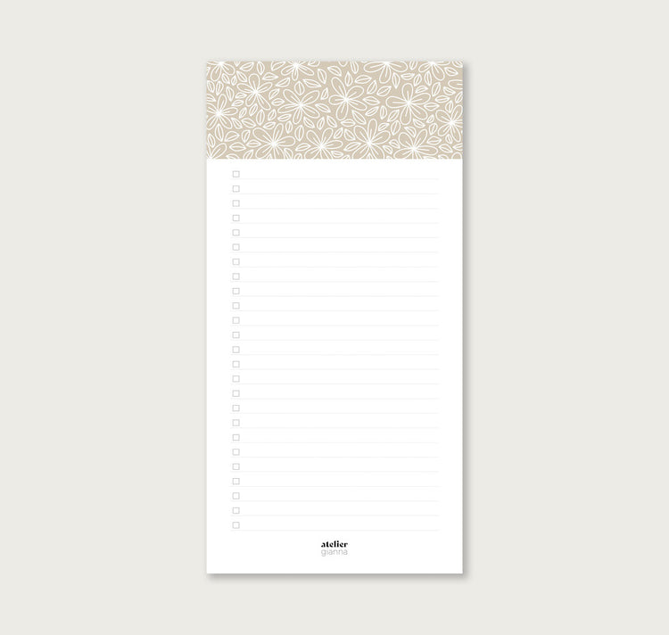 atelier gianna - blocco note "lista"