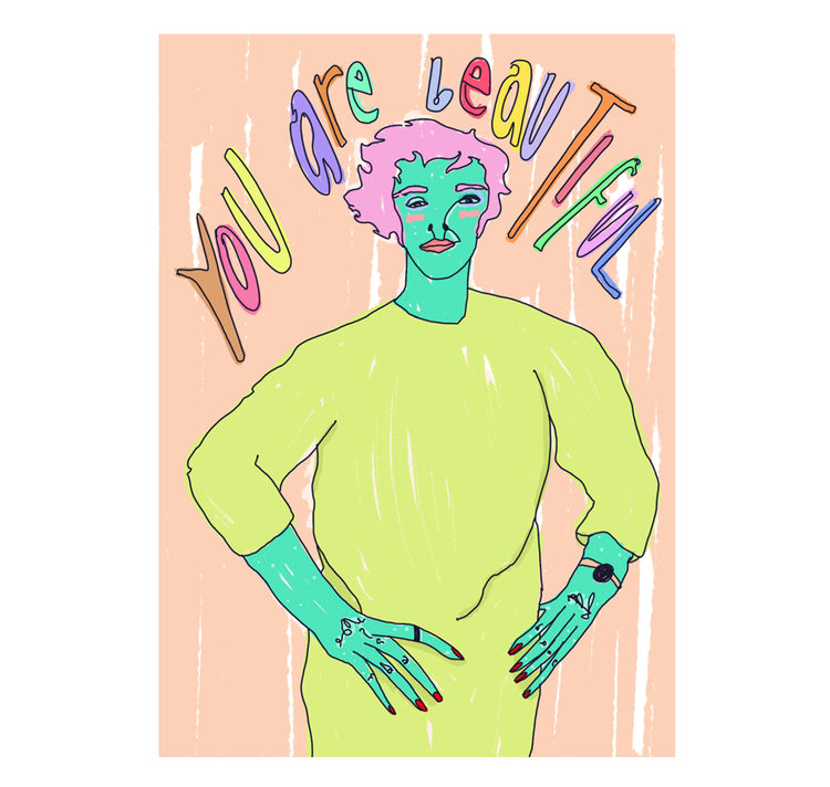 Bianca Caderas - Cartolina "sei bellissima"