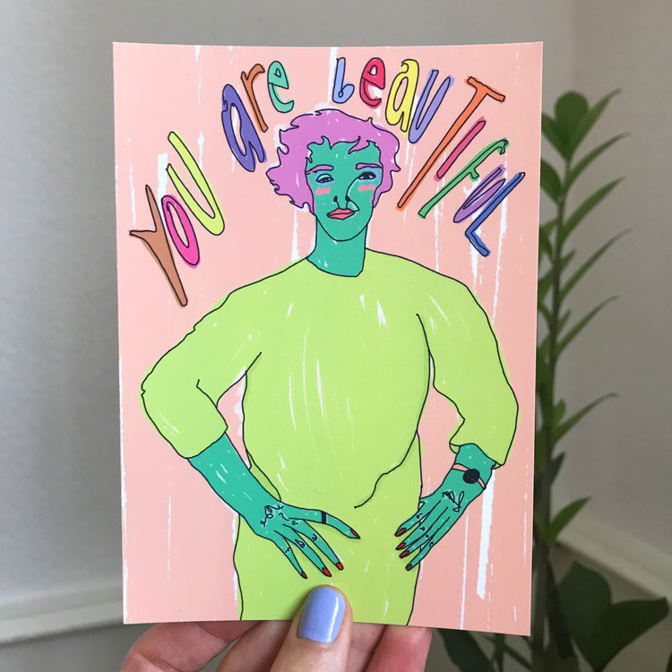 Bianca Caderas - Cartolina "sei bellissima"