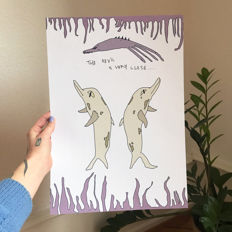 Bianca Caderas - Poster "il diavolo è molto vicino"