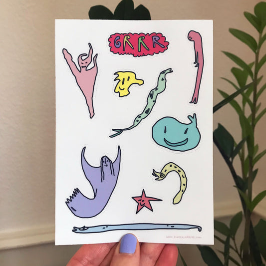 Bianca Caderas - Foglio di adesivi "Mönsterlis"