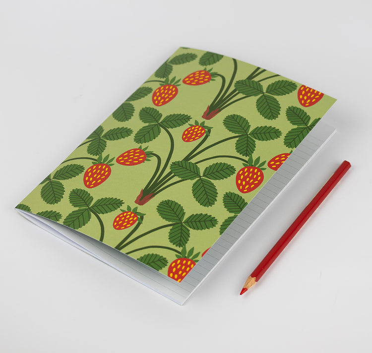 Lisa Voisard - Notizbuch "Erdbeeren" A5