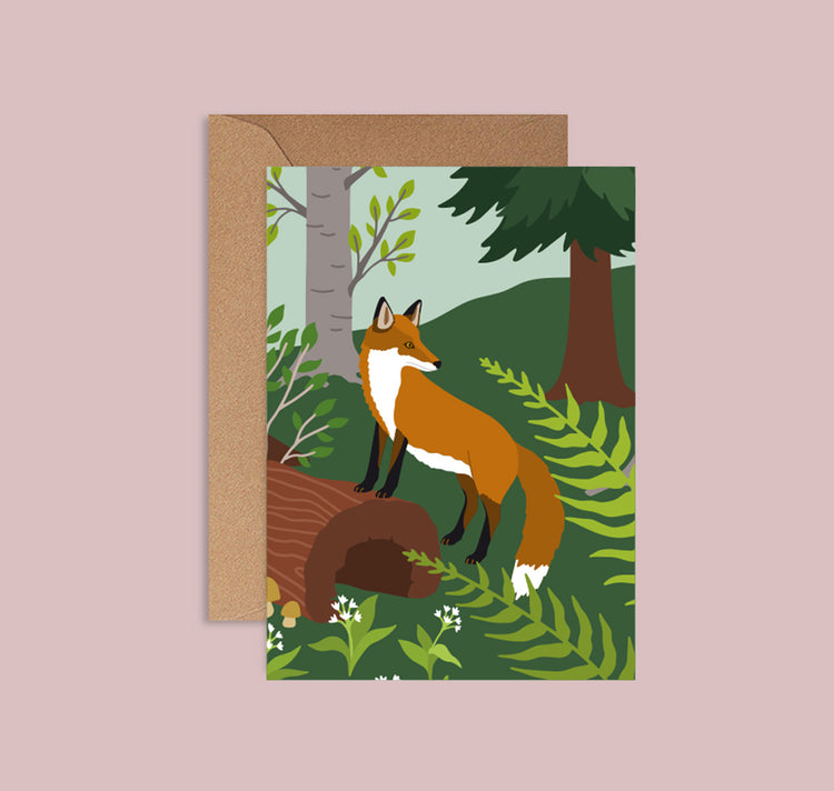 Lisa Voisard - Postkarte "Fuchs"