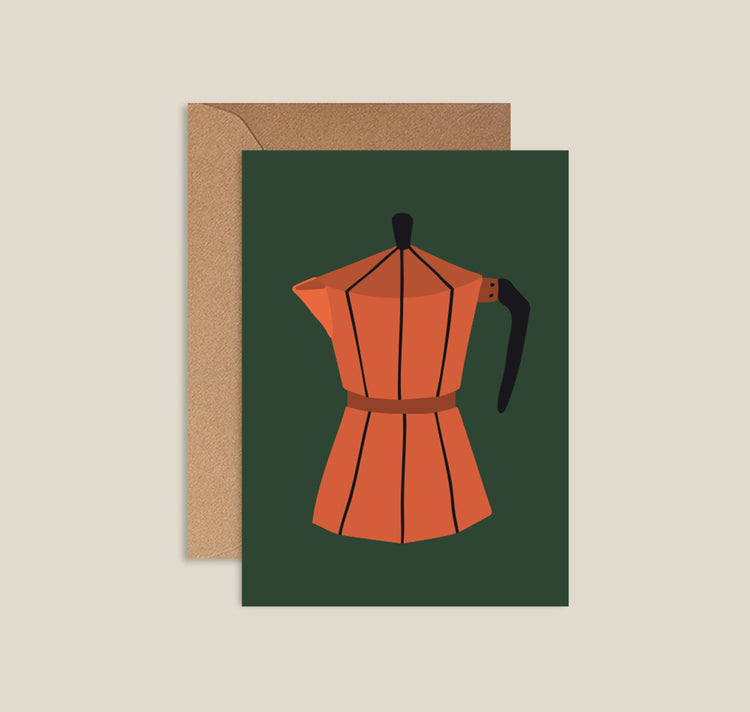 Lisa Voisard - Postkarte "Mokkakanne"