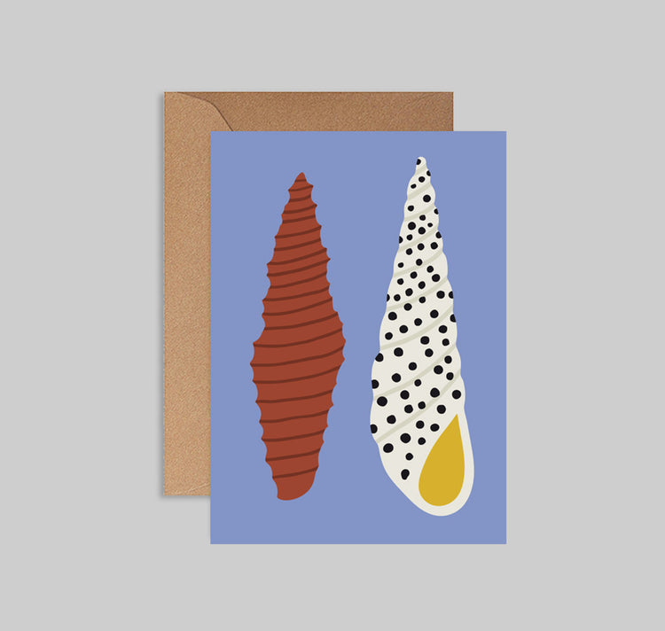 Lisa Voisard - Postkarte "Muschlen" (lila)