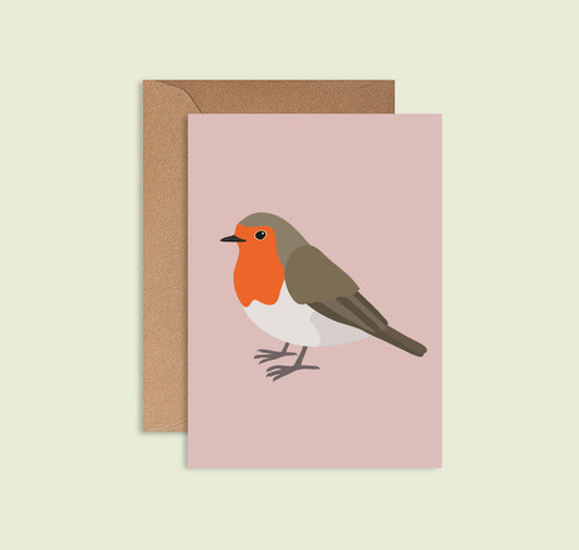 Lisa Voisard - Postkarte "Rotkehlchen"