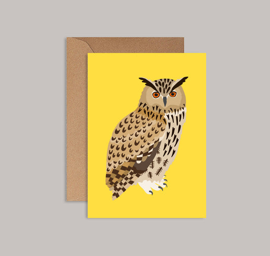Lisa Voisard - Postkarte "Uhu"