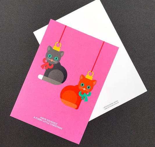 chantal kocher design - Karte "Christmas Cats"