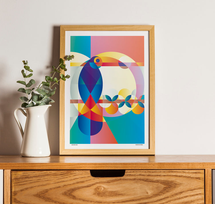 chantal kocher design - Plakat "Geometric Bird"