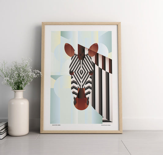 chantal kocher design - Poster "Zebra geometrica"