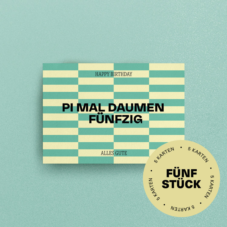 Studio Ciao - Postkartenset "Immer passende Geburtstagskarten" (Pi mal Daumen Fünfzig)
