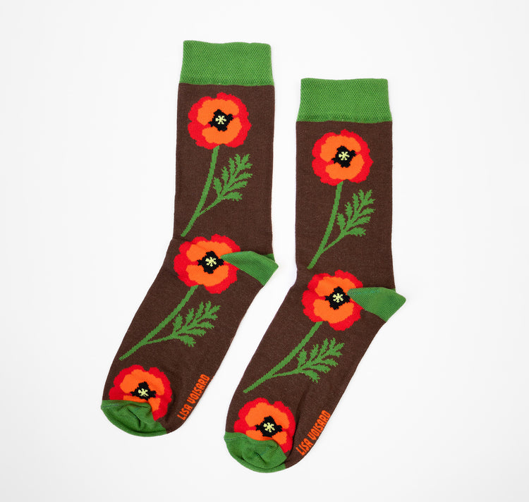 Lisa Voisard - Socken "Mohnblume"