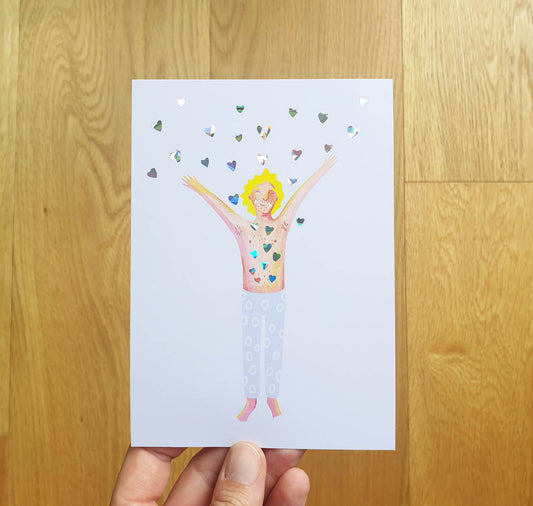 Daria & Patricia - Postkartenset "Glitzer"