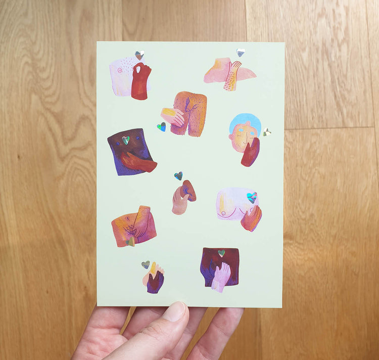 Daria & Patricia - Postkartenset "Glitzer"