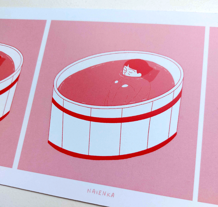 Camille Bovey - Plakat "Dive in"