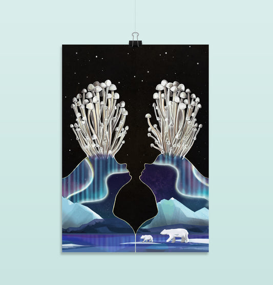 Celine Geser - Carta Postale "Enoki"