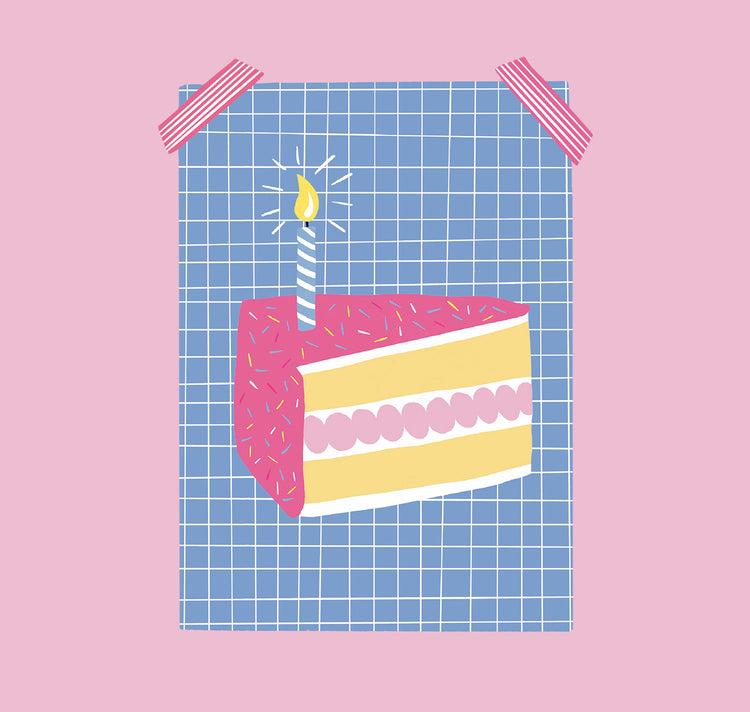 estheticgoods - Postkarte "Geburtstagskuchen"