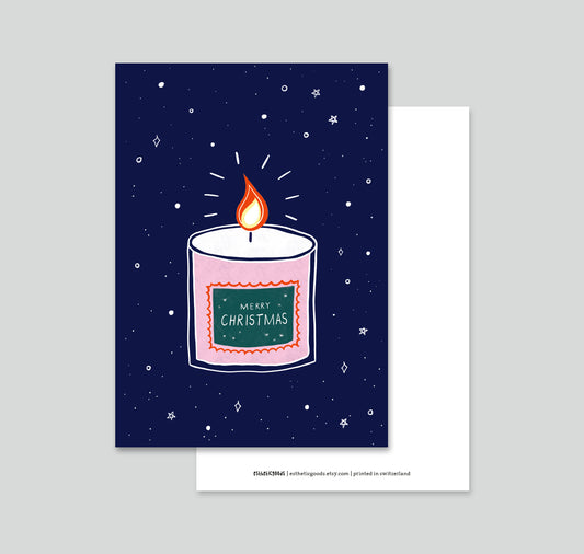 estheticgoods - Cartolina "Candela di Natale"