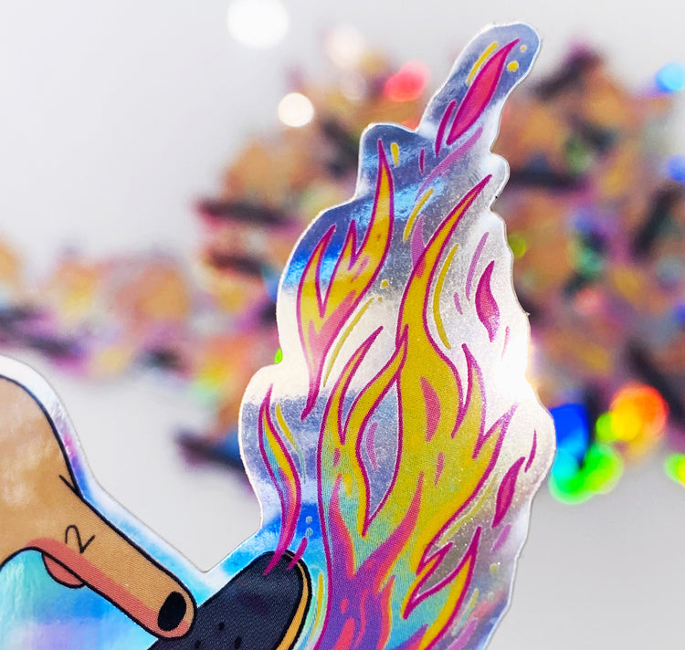 Samira Belorf - Holo-Sticker „Fingerboard“