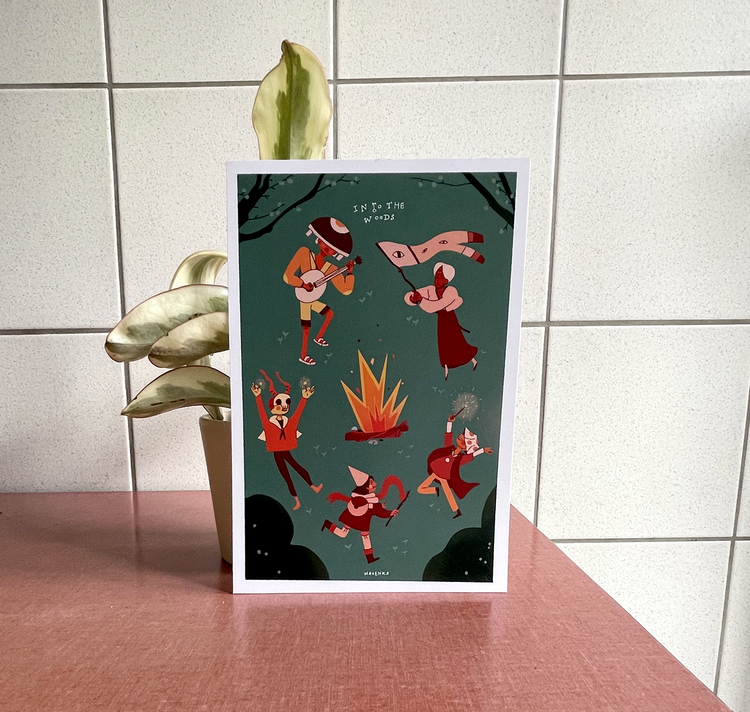 Camille Bovey - Plakat "Forest Fiesta"