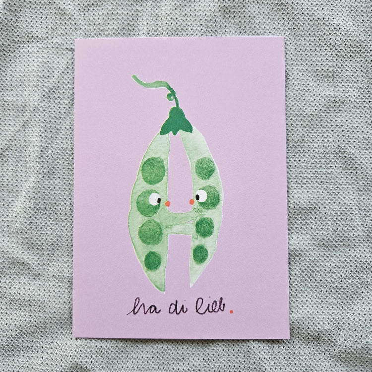 froleinmint - Karte "Erbsli"