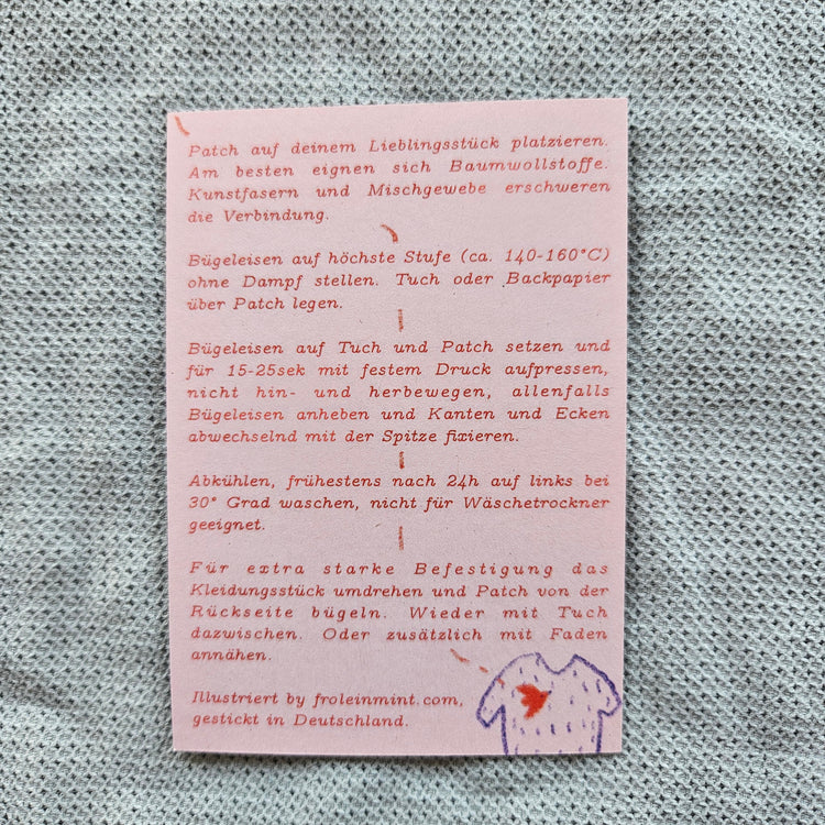 froleinmint - Bügelpatch "Büsi"