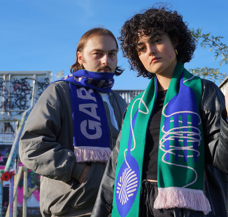 Garn mit Charme - Schal "Blau"