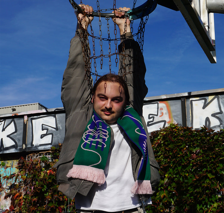 Garn mit Charme - Schal "Blau"