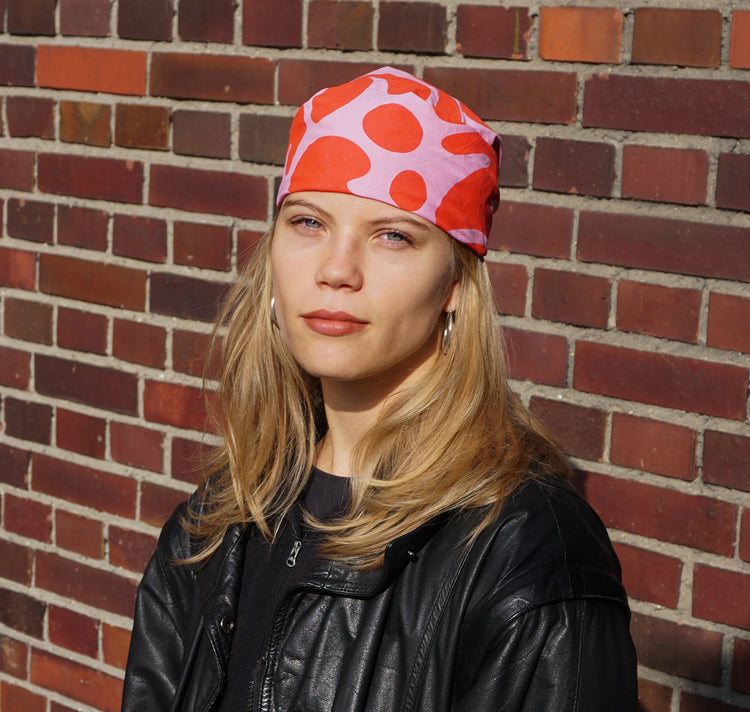 Garn mit Charme - Foulard (rosa/rot)